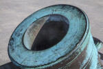 Barrel of a Bronze, Oxidized Mortar Located at Castillo de San Marcos