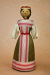 Belarus Female Doll Made from Fiber and Wood (Full View)