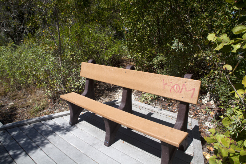 Bench at Biscayne National Park