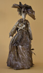 Bermuda Female Figure Made from Banana Leaves and Dried Flowers (Back View)