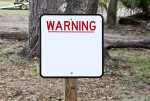 Blank Warning Sign