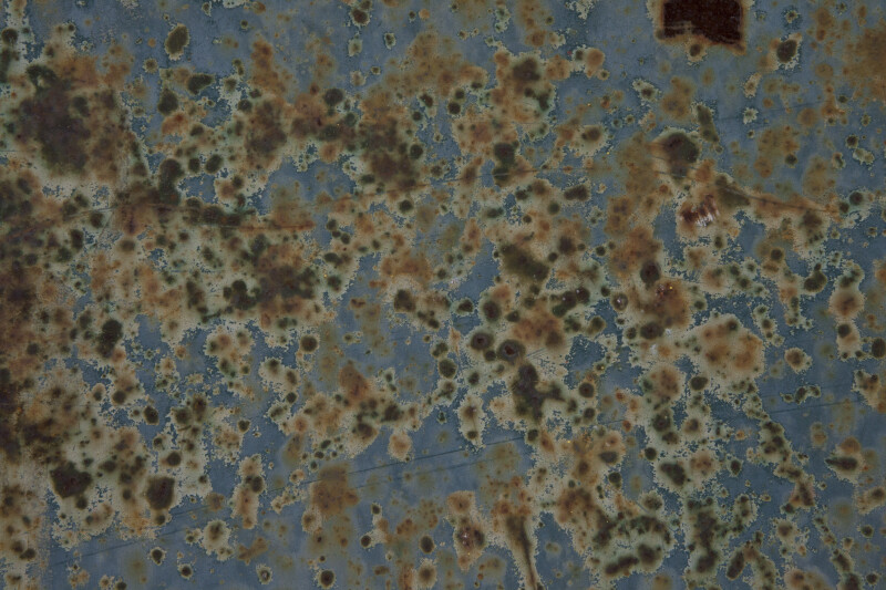 Blue Paint with Rust