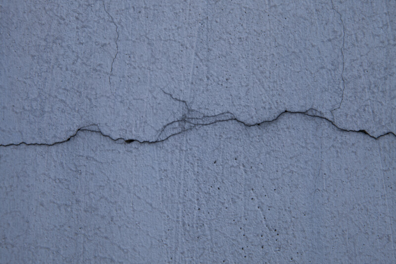 Bluish Wall with Cracks