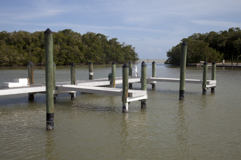 Boat Dock at the Flamingo Marina of Everglades National Park