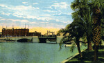 Bostains Hotel and Lafayette Street Bridge from Plant Park