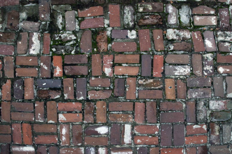 Bricks That Were Laid with a Basket Weave Pattern