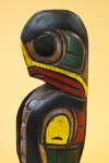 British Columbia, Canada, Handcrafted Eagle  by Kwakuitl First Nations (Close Up)