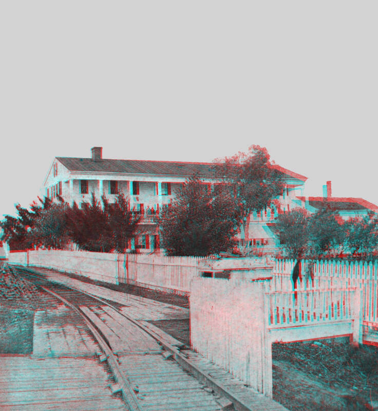 Brock House by the Railroad Tracks