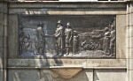 Bronze Bas-Relief on the Founders' Memorial at Boston Common