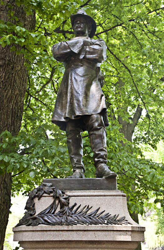 Bronze Statue of Thomas Cass at the Boston Public Garden