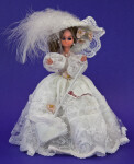 Brussels Doll with Elegant Lace Dress and Parasol (Full View)