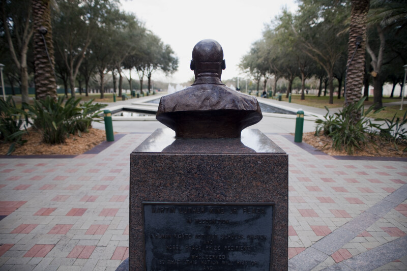 Bust of MLK at USF