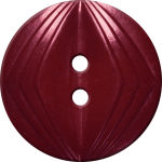Button with Concentric Diamond Design, Maroon