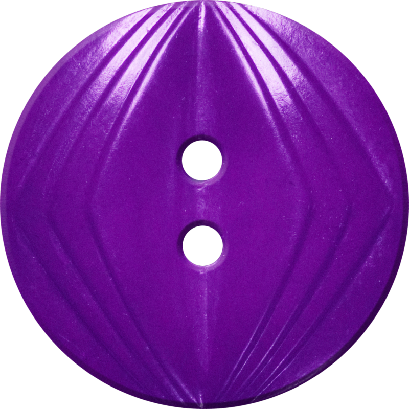 Button with Concentric Diamond Design, Purple