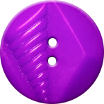 Button with Diamond and Diagonal Line Design, Purple