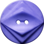 Button with Double Diamond Motif, Blue-Violet