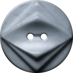Button with Double Diamond Motif, Grey