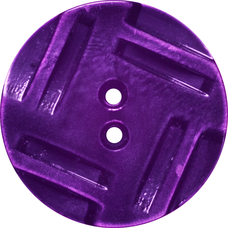 Button with Insribed Rectangles Design, Purple