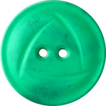 Button with  Rounded Triangle Design, Green