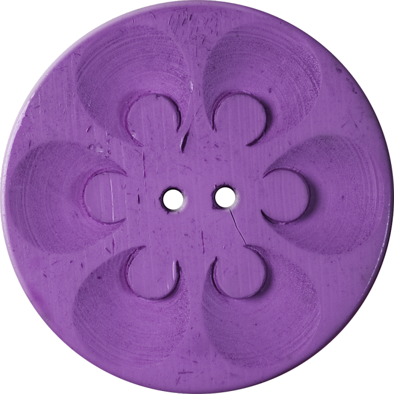 Button with Six Circles within Circles, Purple