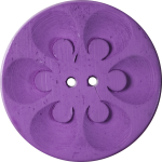Button with Six Circles within Circles, Purple