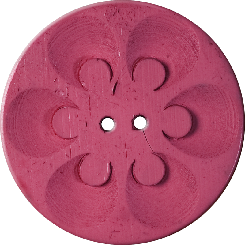 Button with Six Circles within Circles, Rose