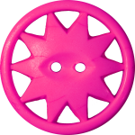 Button with Ten-Pointed Star Inscribed in a Circle, Magenta