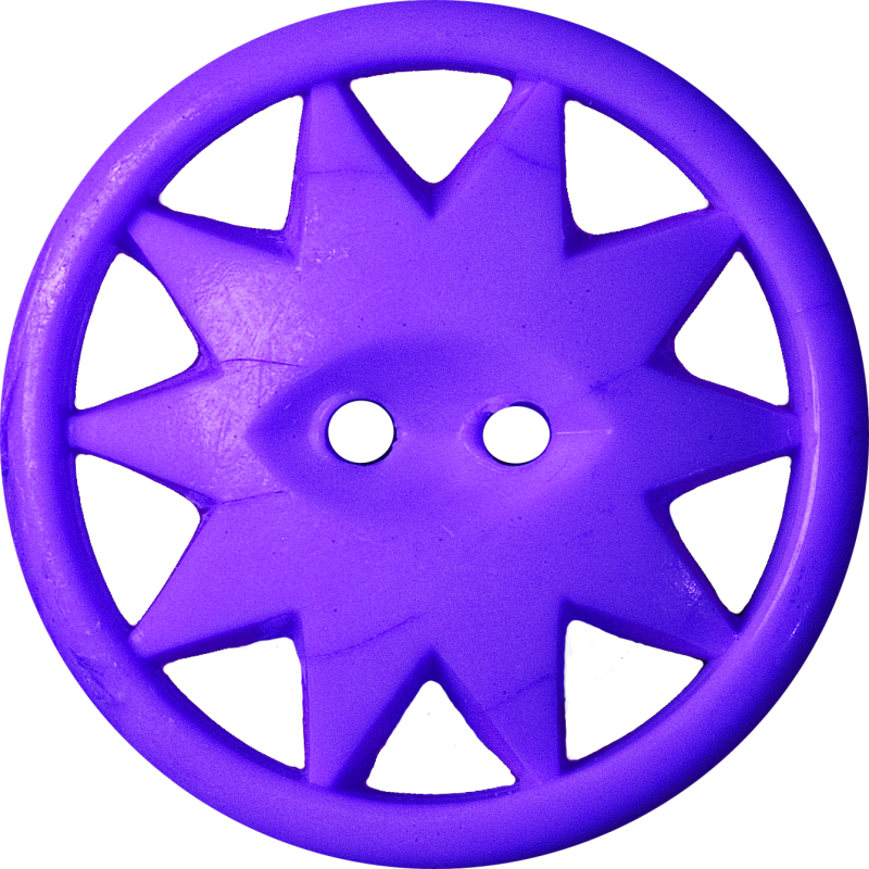 Button with Ten-Pointed Star Inscribed in a Circle, Violet