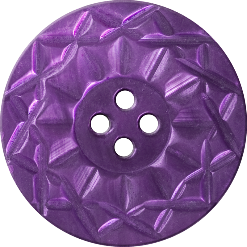 Button with Twelve-Pointed Intertwining Border, Purple