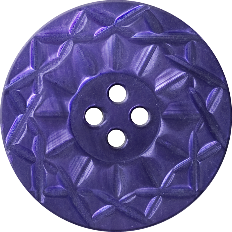 Button with Twelve-Pointed Intertwining Border, Violet