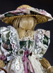 Canada Ontario Large Female Doll Made with Straw Holding a Straw Basket (Close Up)