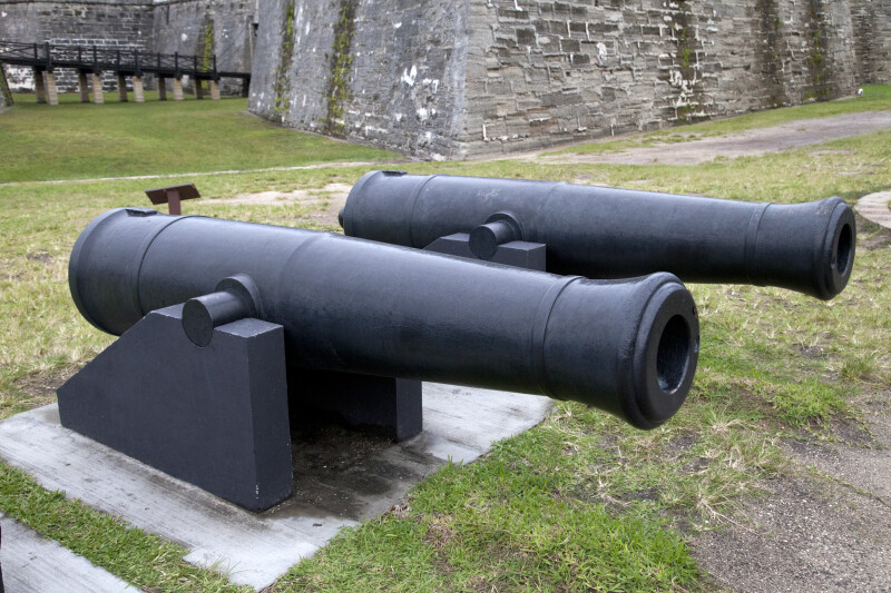 Cannons on Cannon Carriages
