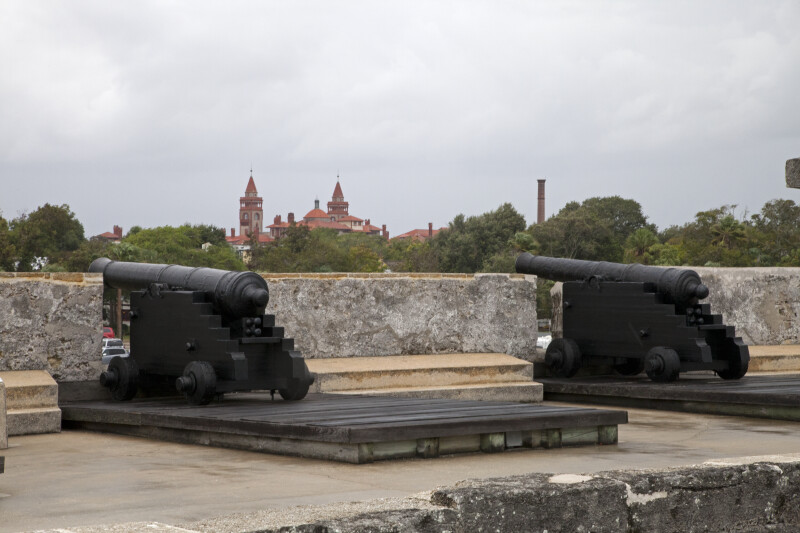 Cannons on the Gun Deck of Castillo de San Marcos