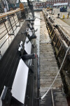 Cannons Protruding from the Gun Ports of the USS Constitution