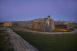 Castillo de San Marcos' Northwest, Southwest, and Southeast Corners from the Glacis