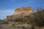 Cerro Castellan with Road Sign