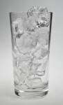 Clear Glass of Ice Cubes