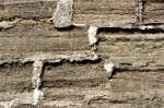 Close-Up View of Coquina which Forms the Walls of Castillo de San Marcos