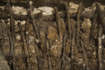 Close-Up View of Wattle and Daub Construction