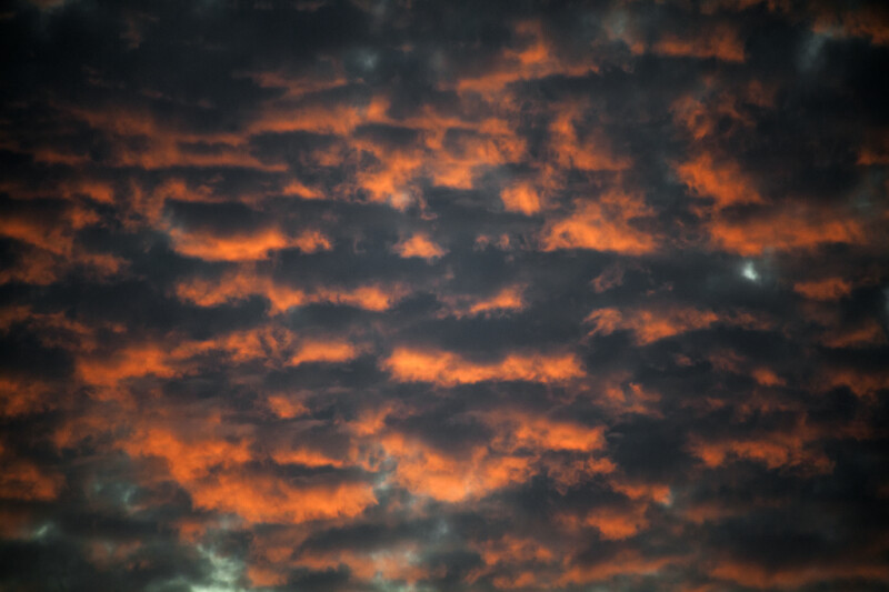 Clouds with Pinkish Hue