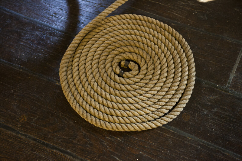 Coiled Cordage on the Ground