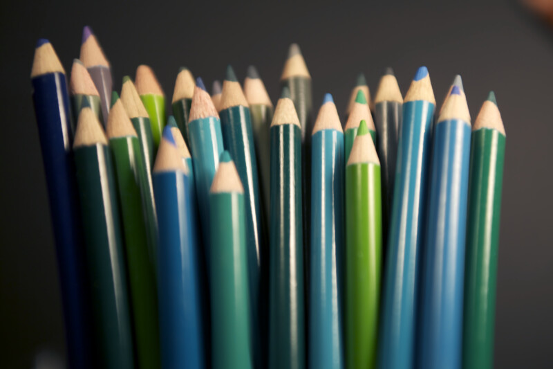Colored Pencils, Cool Colors