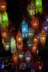 Colorful Fabric Lanterns in Kuşadası, Turkey