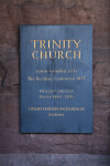 Commemorative Plaque at Trinity Church