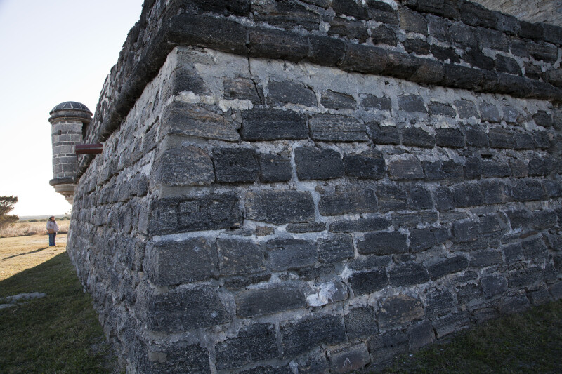 Corner Edge of Fort Matanzas, Close up