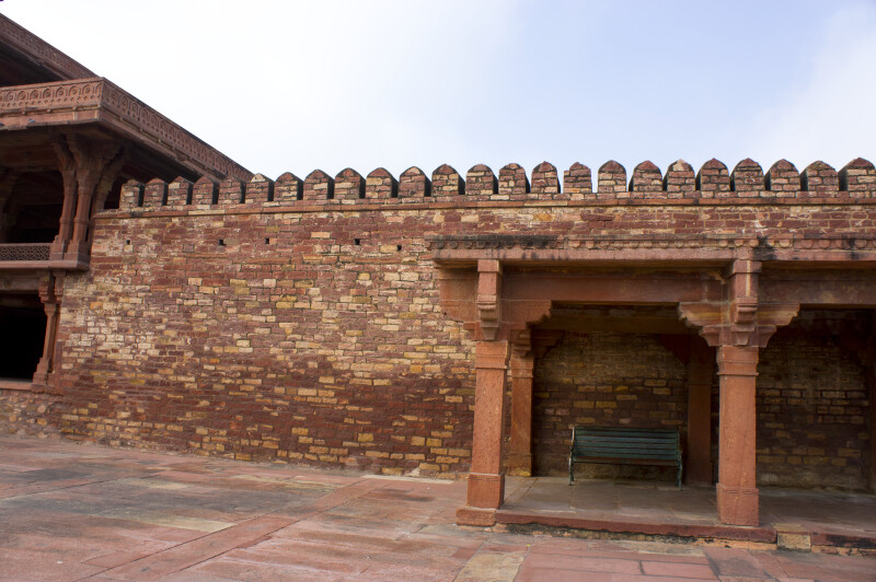 Covered Bench by the Panch Mahal