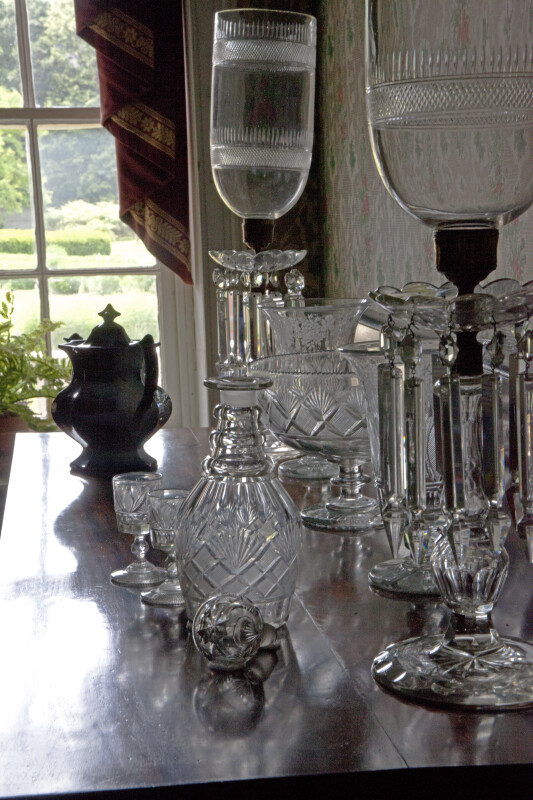 Crystal Lamps, Bowls, Stemware, and a Decanter