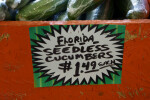 Cucumbers Are $1.49 Each