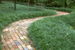Curved Brick Path at the Kanapaha Botanical Gardens