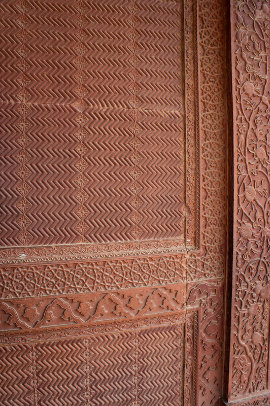 Designs in Red Sand Stone